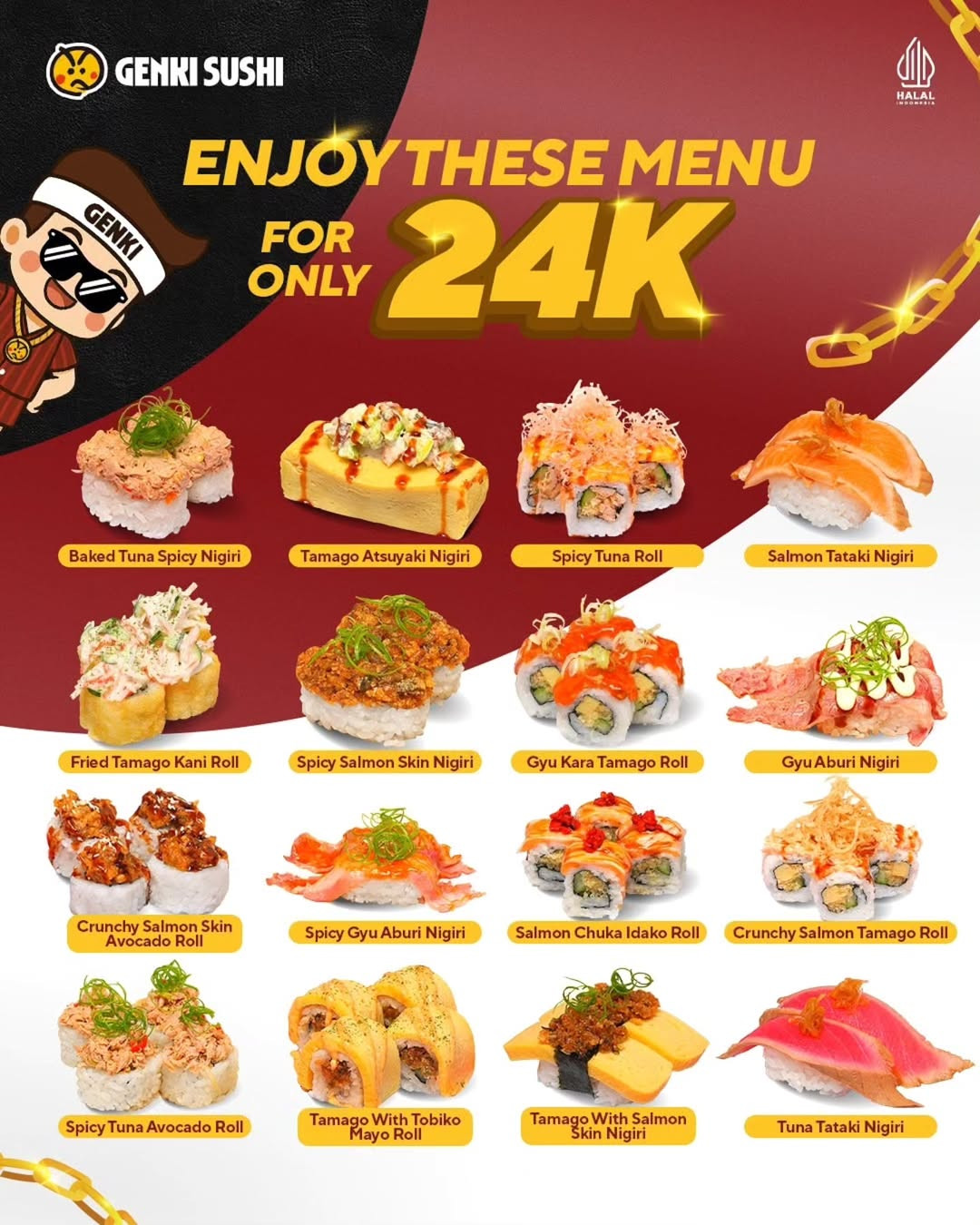 Promo Genki Sushi Hanya Rp 24K/Plate - Image 2